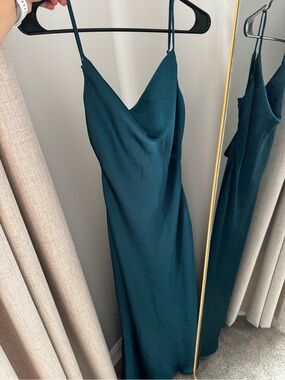 Hello Molly Teal Slip Maxi Dress